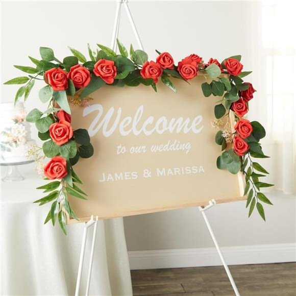 100 Pack Red Artificial Flowers Bulk Stemless Fake Foam Roses for Wedding Decor - Picture 4 of 6